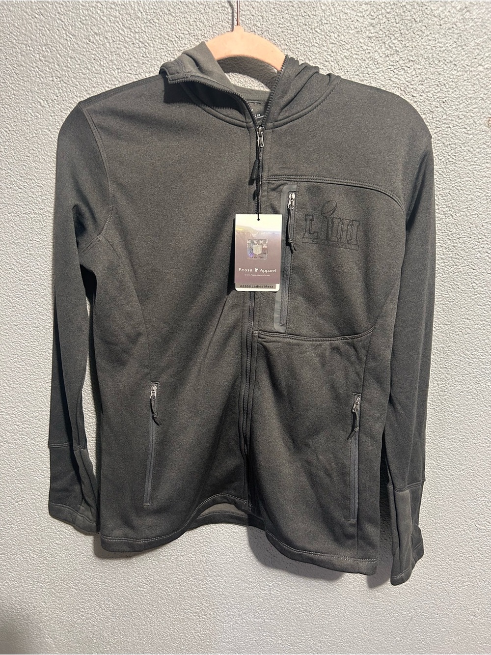 NWT Fossa apparel full zip jacket Super Bowl LVIII size small